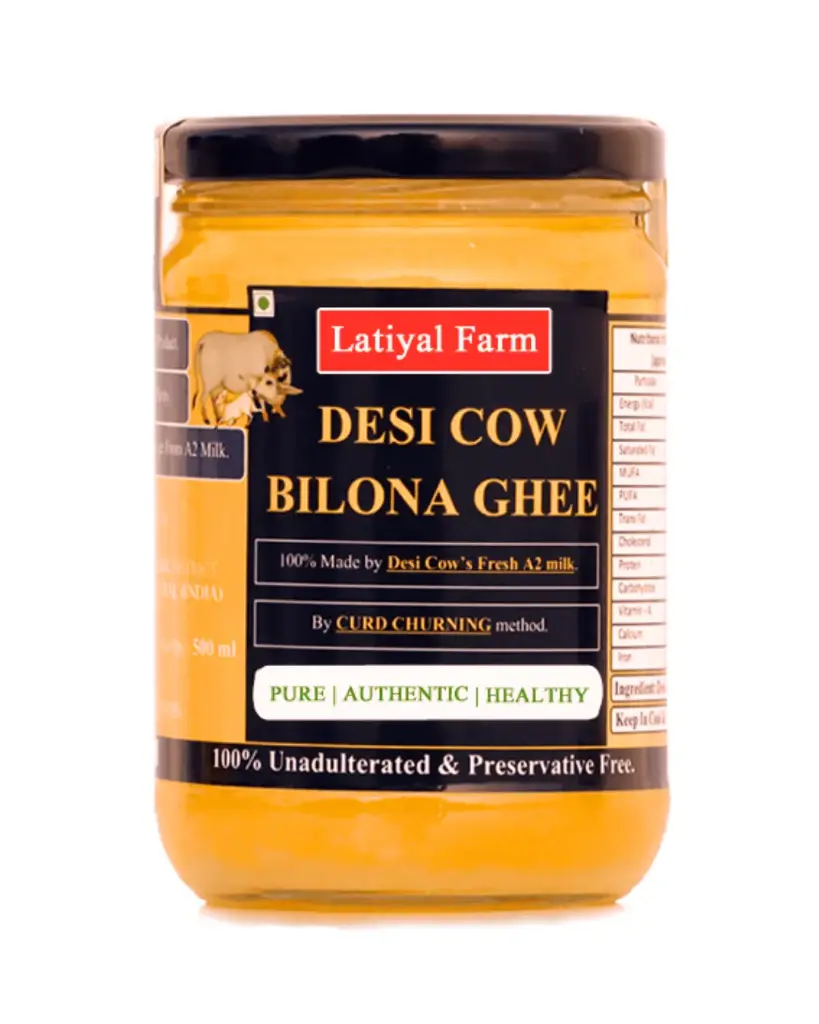 Pure A2 Desi Cow Bilona Ghee - 500ml